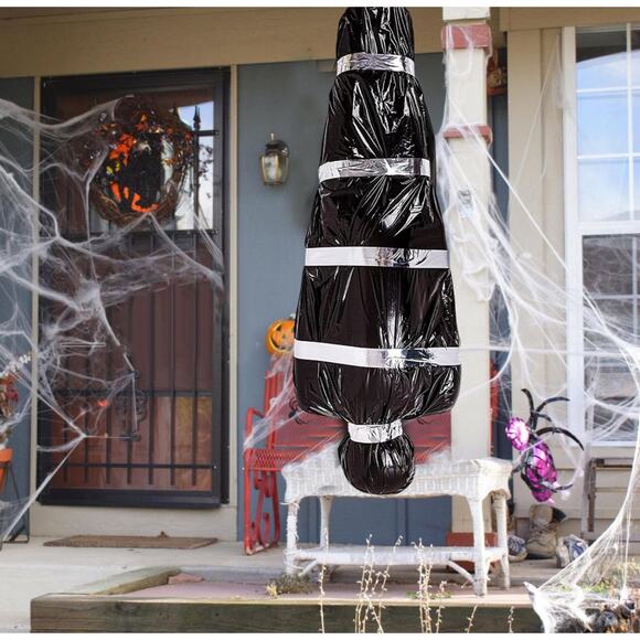 OBRVE Hanging Corpse Dead Victim Props Halloween Decorations,Hanging Dead Body - Picture 3 of 4